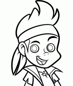 255x302 How To Draw How To Draw Jake From The Never Land Pirates