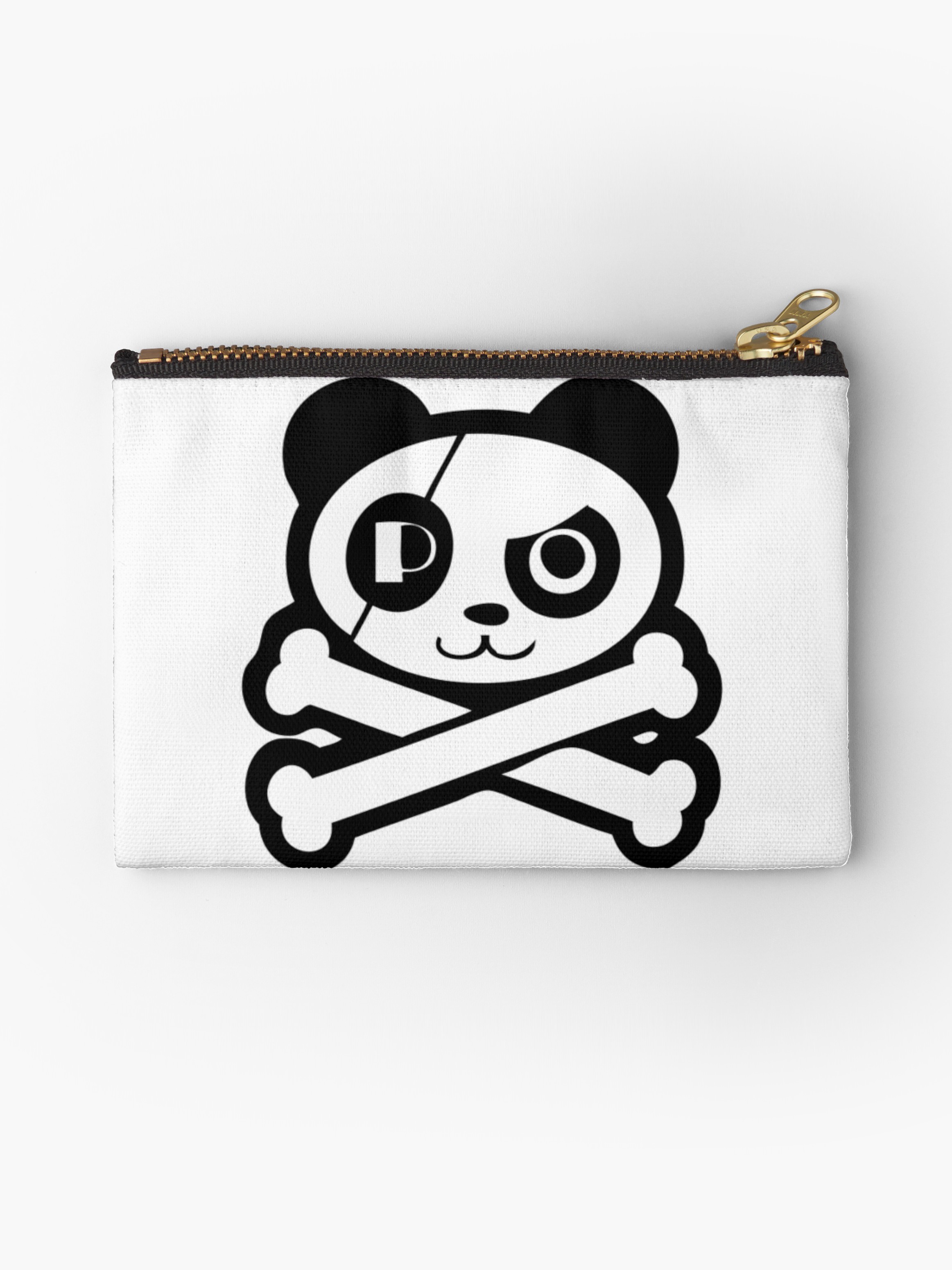 2325x3100 Pirate Panda Eye Patch Studio Pouches By 108dragons Redbubble