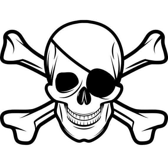 570x558 Pirate Skull