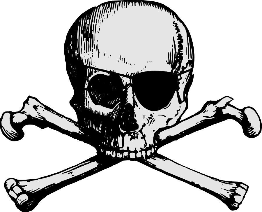 900x727 Pirate Skull And Cross Bones