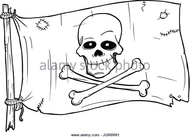 Pirate Flag Drawing at GetDrawings | Free download