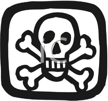350x326 Poison Symbol Or Pirate Flag With Skull And Crossbones