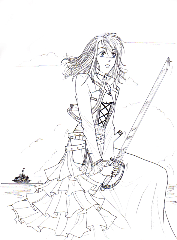 590x800 Pirate Girl By Kazumiakai