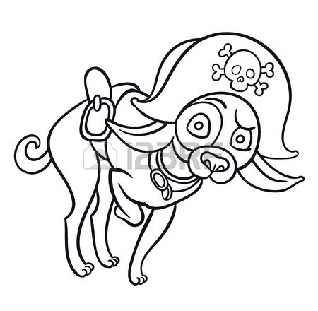 450x440 Cute Puppy In Pirate Hat