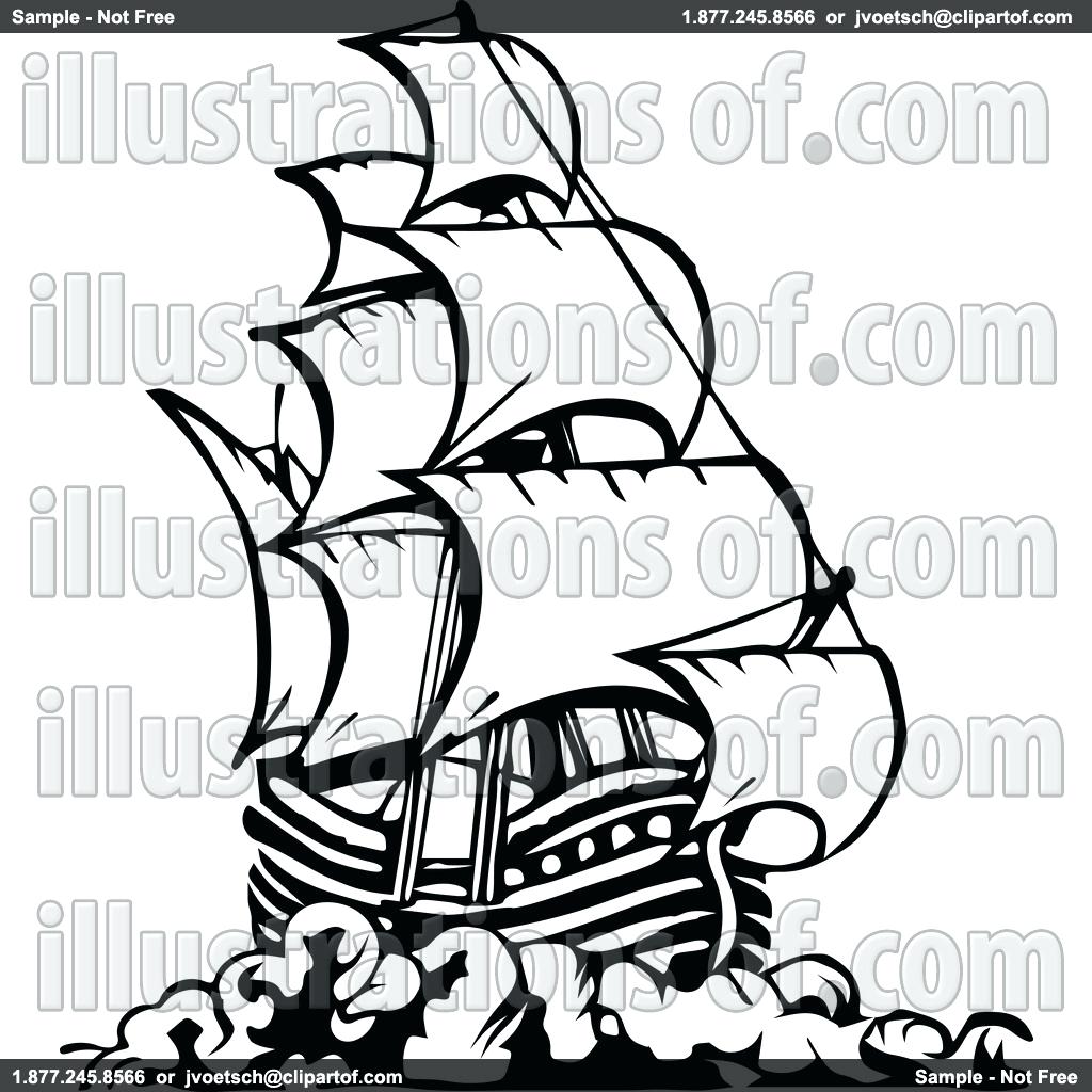 1024x1024 Old Ship Vector 146 Amusing Pirate Outline Wheel Pirate Ship
