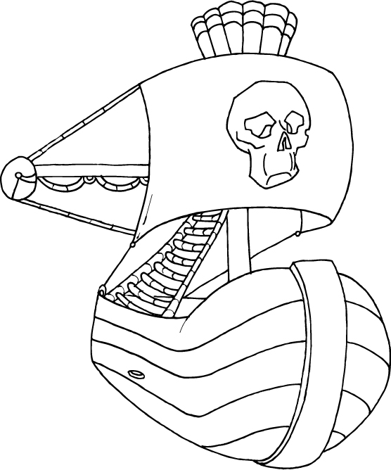 556x668 Pirate Ship Coloring Page Color Kid Stuff