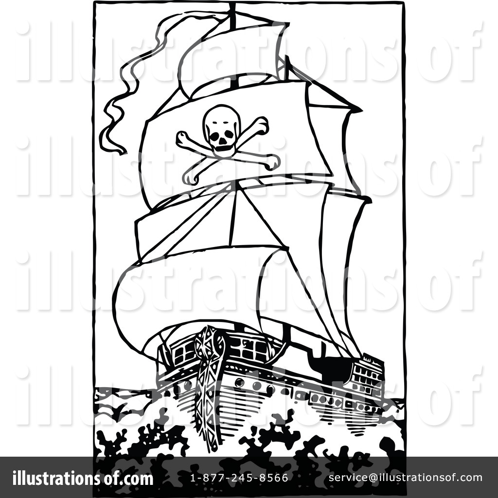 1024x1024 Pirate Ship Clipart