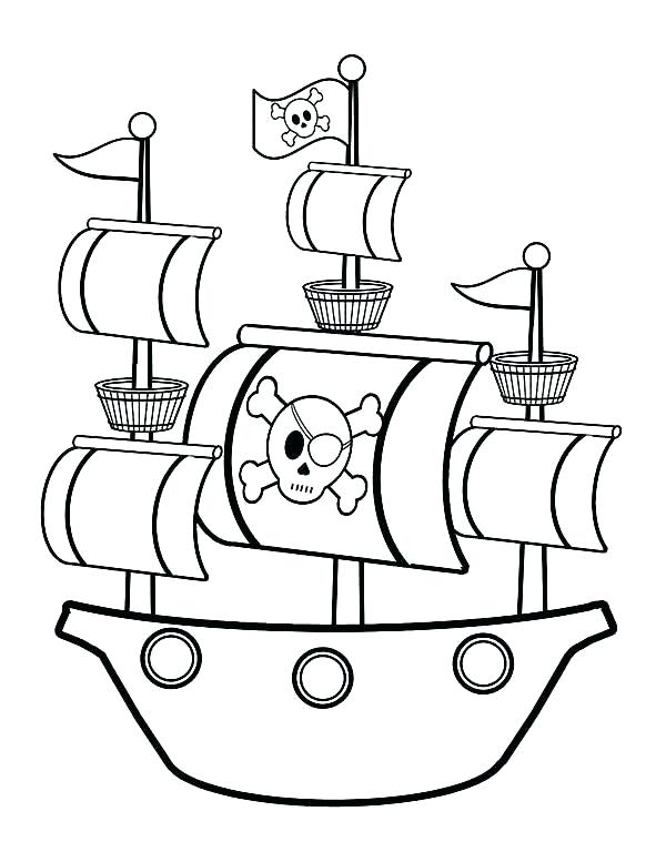 600x777 Pirate Ship Coloring Page Pages Of Le Murs