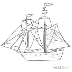 250x250 How To Draw A Pirate Ship Building A Pln Pirate