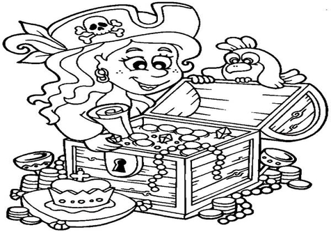 476x333 Little Girl Pirate Coloring Pages Page Image Clipart Images