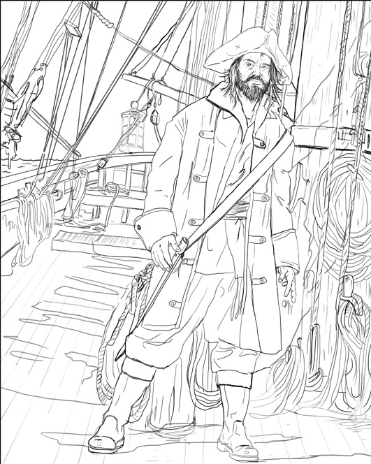 531x664 Ghost Pirates Drawing Phase Studio Eb