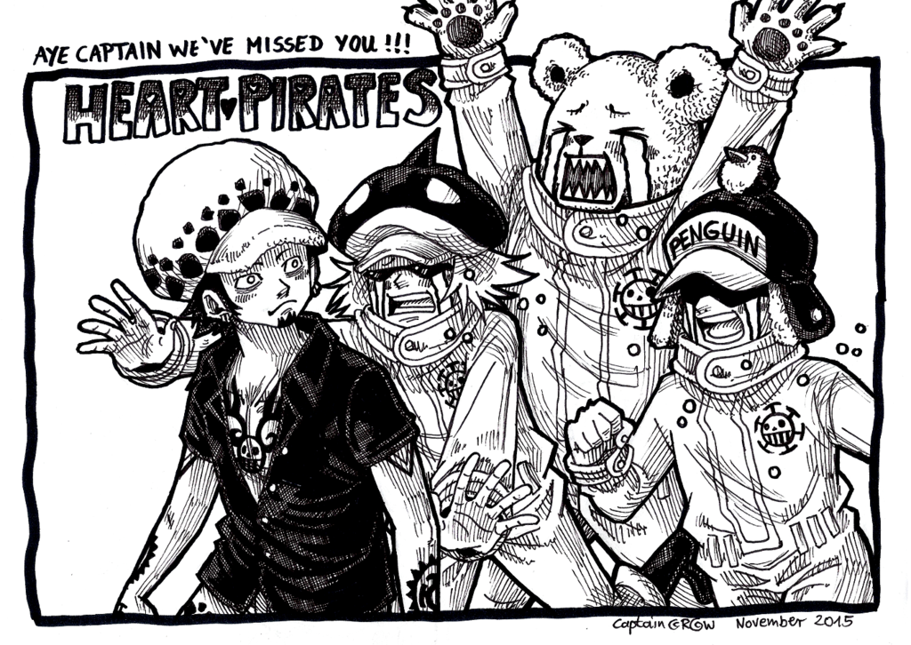 1024x726 Heart Pirates By Captain Ruffy