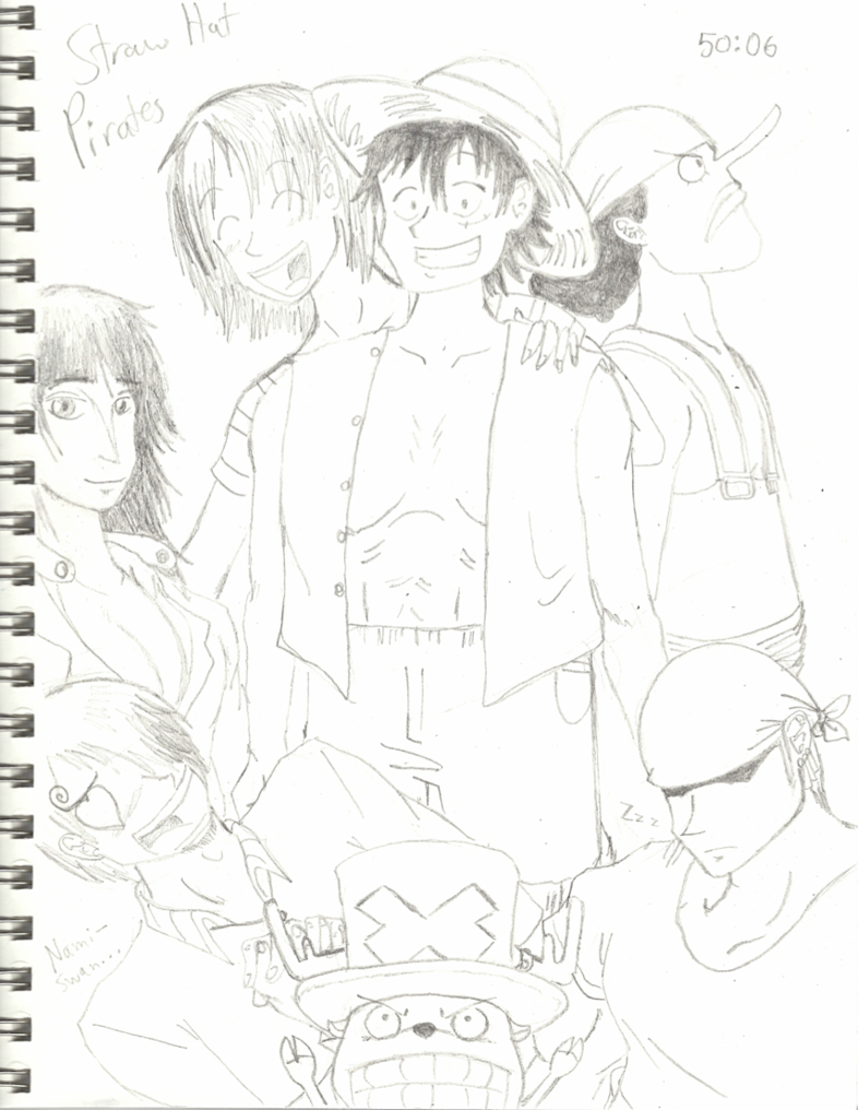 786x1016 Straw Hat Pirates Quick Drawing By Dinojack9000