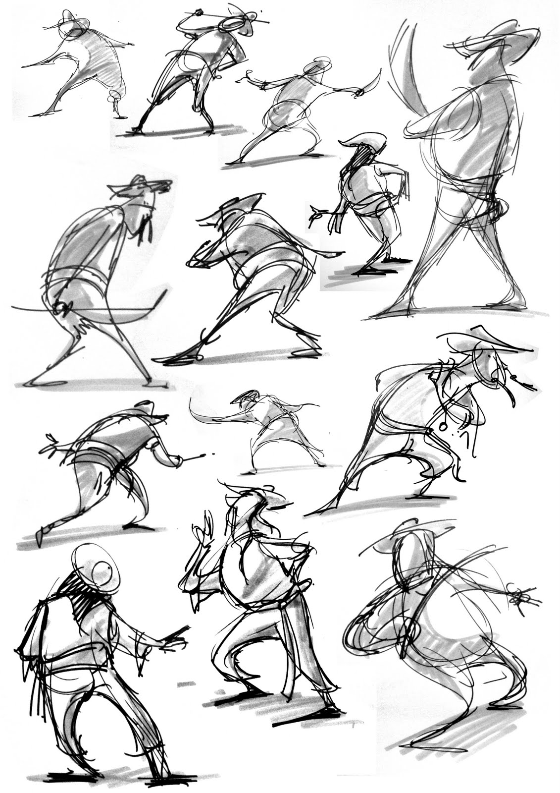 1131x1600 A Surreal Brain Pirates Gesture Drawings!