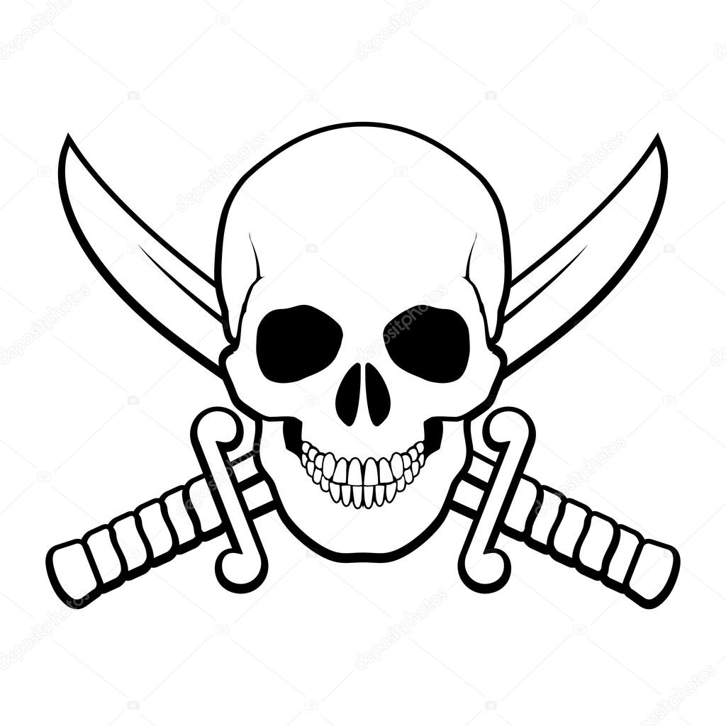 1024x1024 Pirate Symbol Stock Vector Dvargg