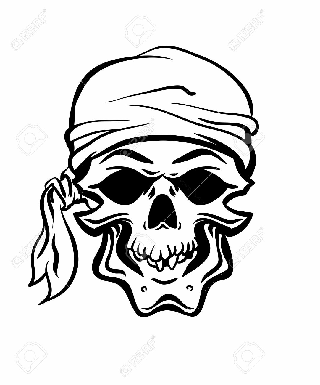 1082x1300 Skallywag Pirate Skull. Vector Eps8 Royalty Free Cliparts, Vectors