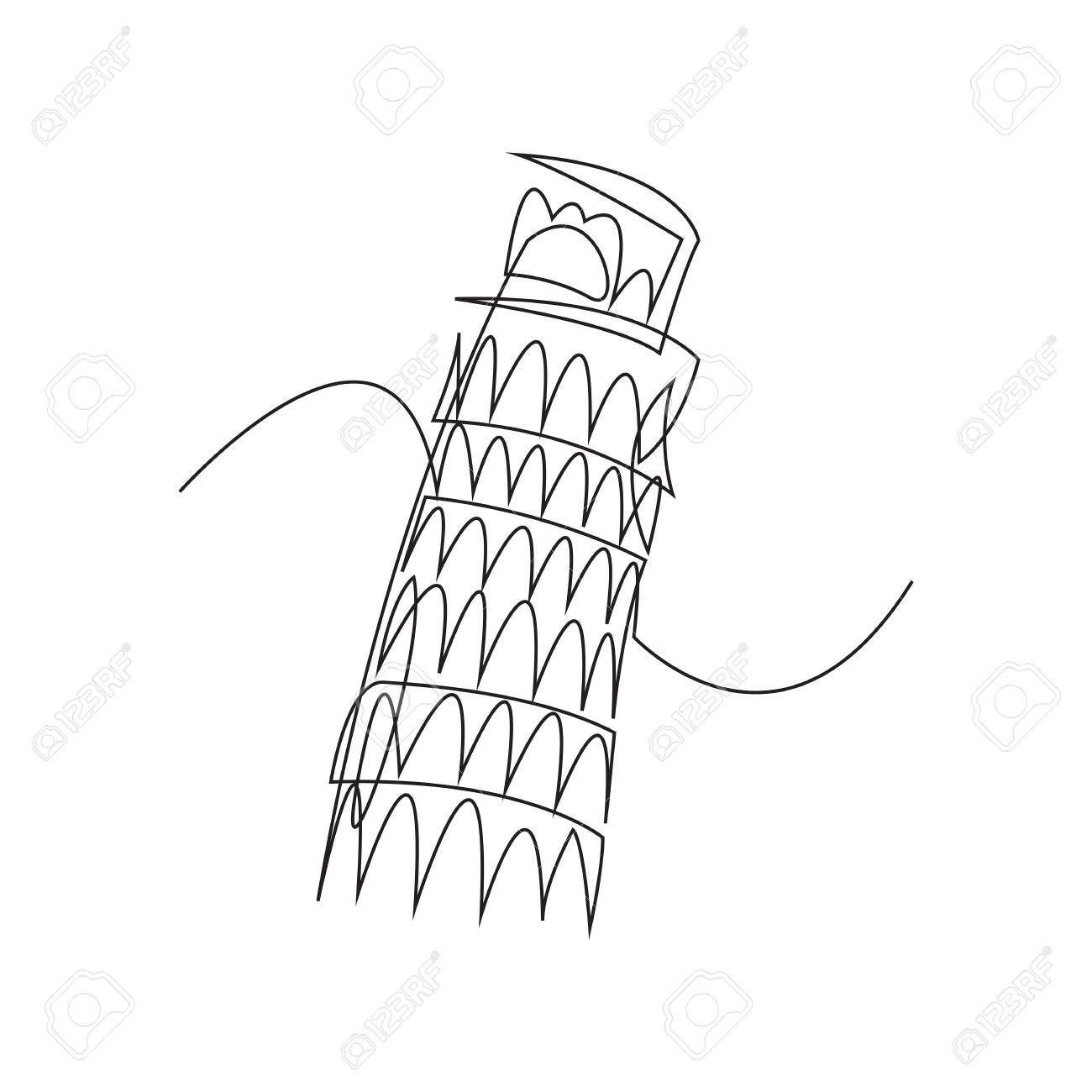 1300x1300 Leaning Tower Of Pisa