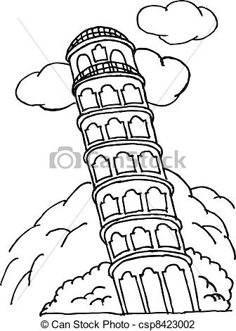 336x470 Illustration Of Image Pisa Tower Vector Illustration