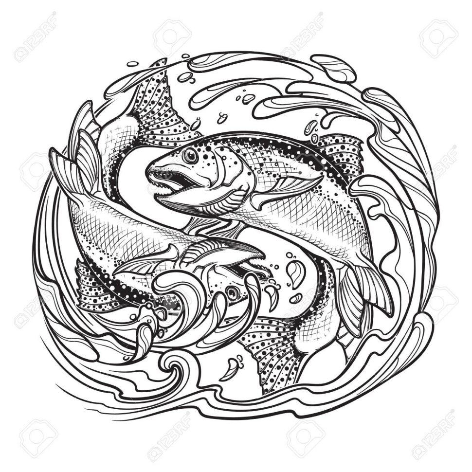 970x970 Coloring Coloring Remarkable Art Nouveau Book Zodiac Sign Pisces