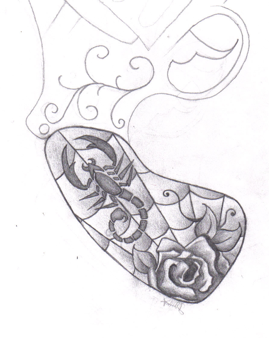 892x1122 Scorpio Rose Pistol By Rexjet