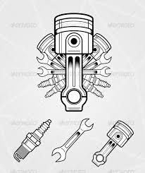 Piston Drawing at GetDrawings | Free download