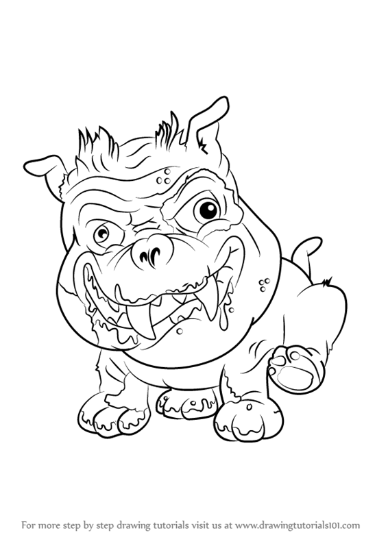 566x800 Learn How To Draw Pitiful Pit Bull From The Ugglys Pet Shop (The