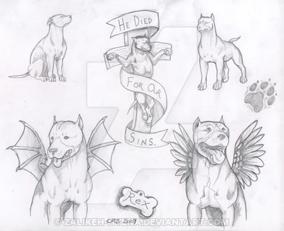 400x326 Pit Bull Flash Sheet No. 1 By Zalikeh Hyena