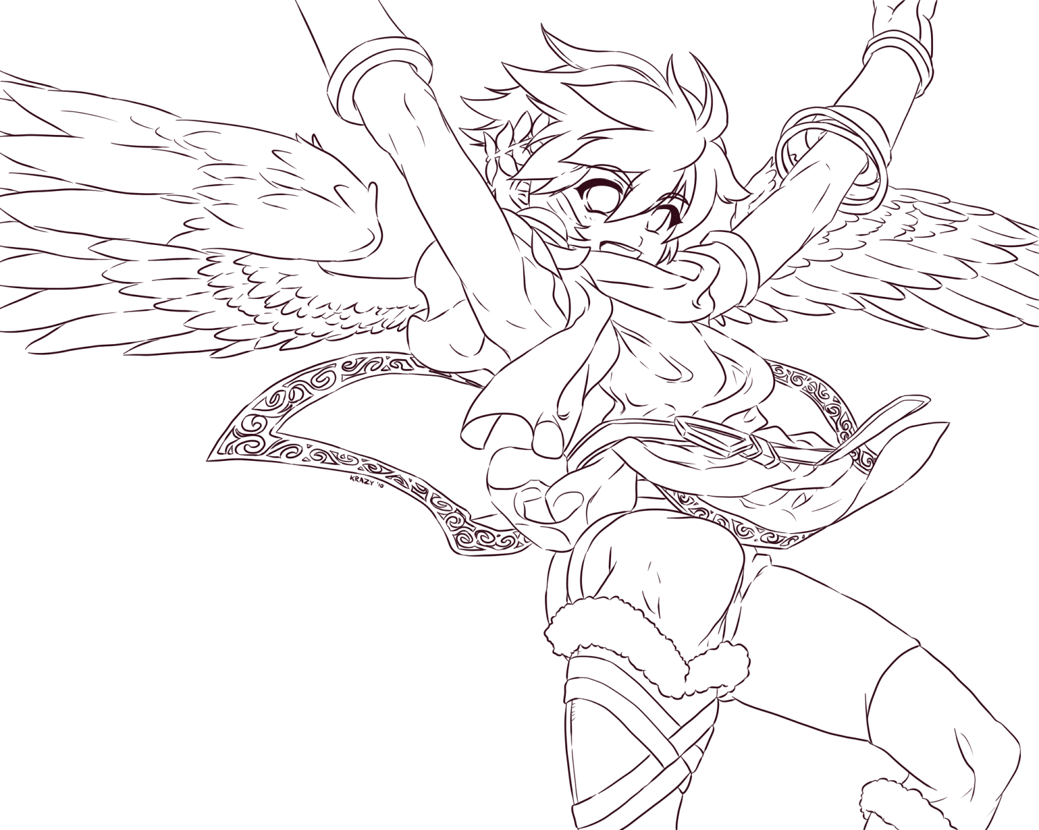 1500x1199 Pit Line Art By Major Link Fangirl