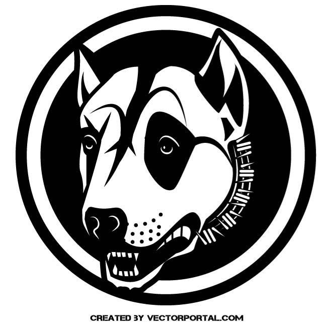 660x660 Pit Bull Terrier Vector Drawing. Animal Vectors