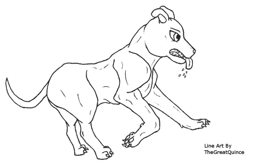 900x565 Running Pit Bull Line Art By Thegreatquince