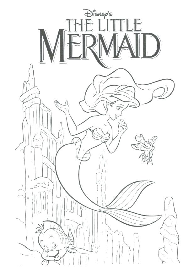 618x855 Little Mermaid Coloring Books And Coloring The Little Mermaid This