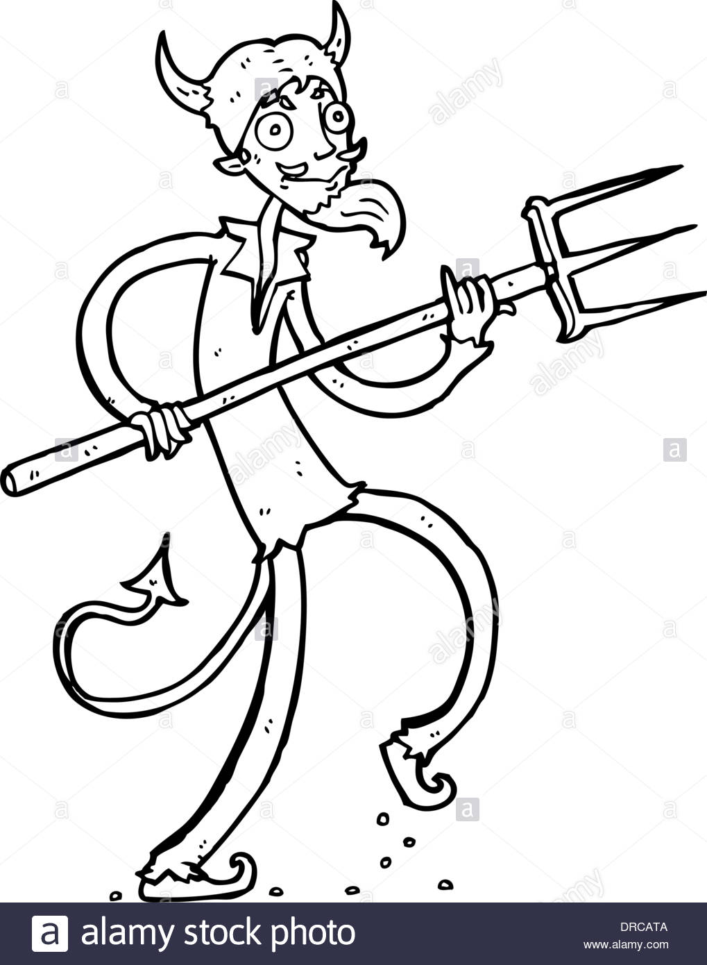 1019x1390 Cartoon Devil With Pitchfork Stock Vector Art Amp Illustration