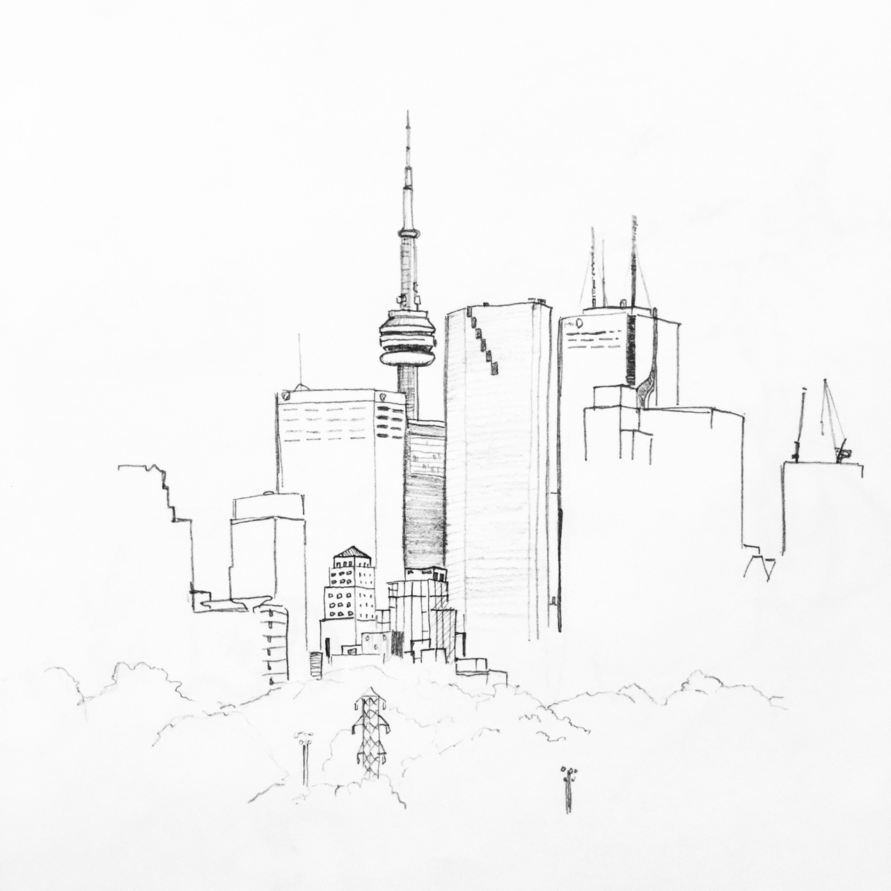 Pittsburgh Skyline Drawing at GetDrawings | Free download