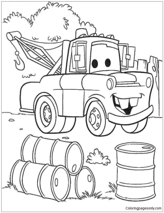 653x844 Disney Pixar Cars Coloring Page