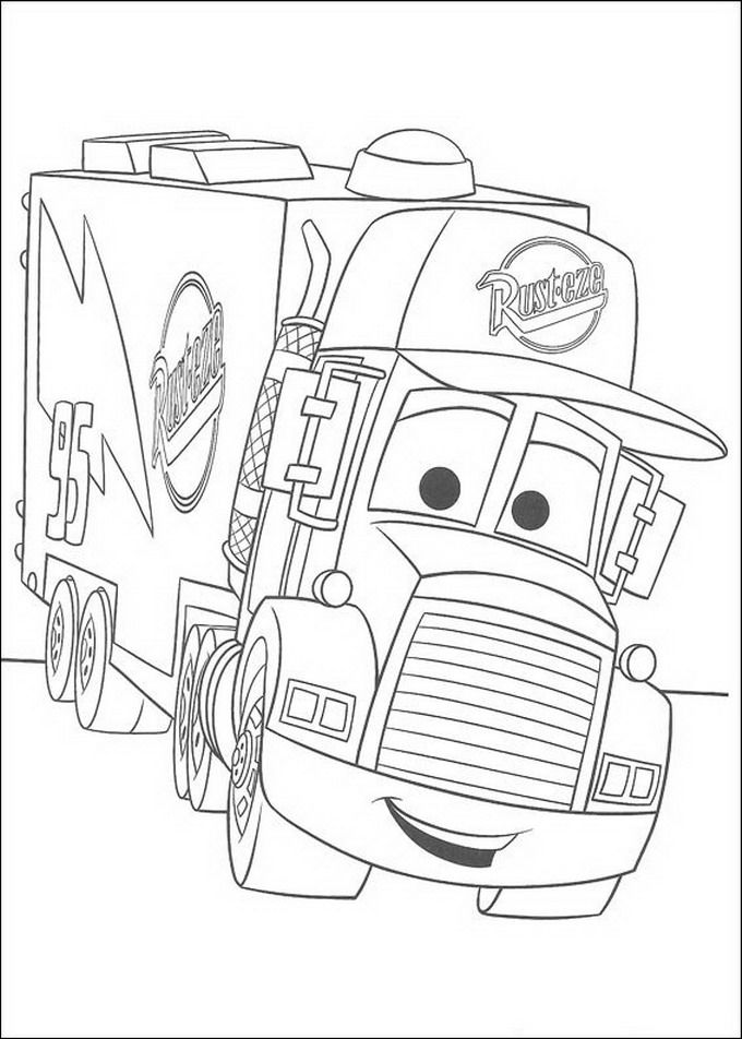 680x952 Disney Pixar Cars Movie Coloring Pages Printable To Snazzy Page
