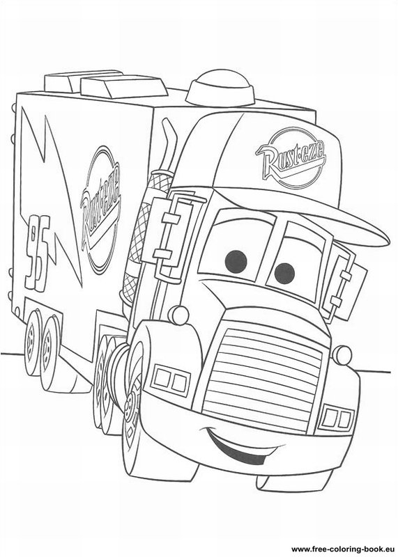 571x800 Coloring Pages Cars Disney Pixar