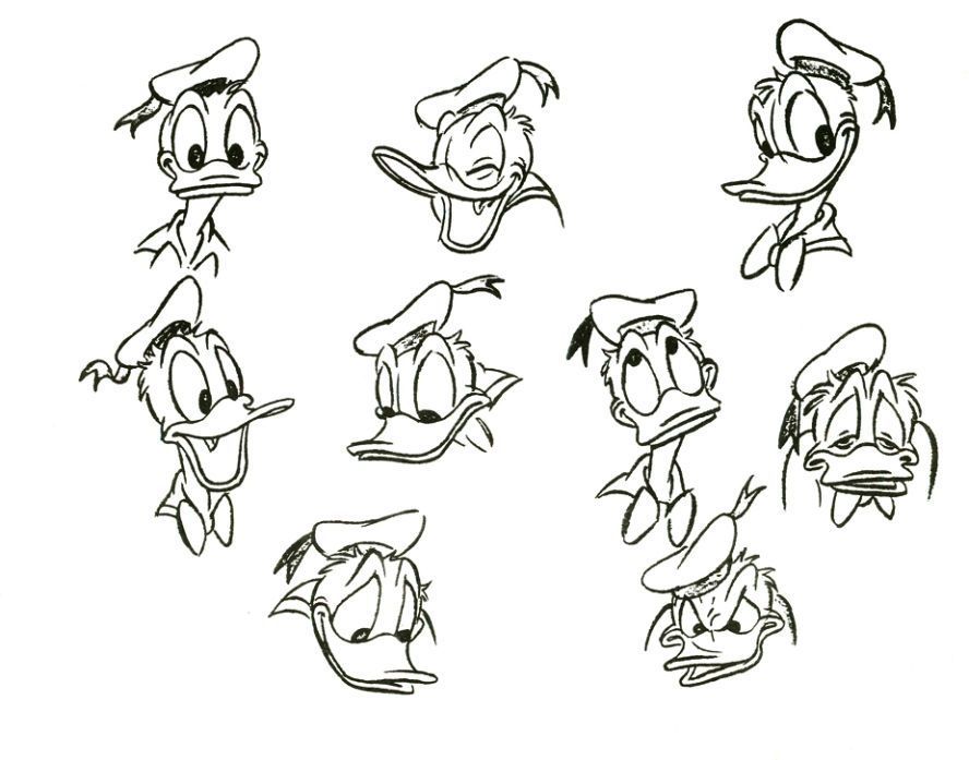 888x697 Disney Model Sheets Disney Donald Duck Model Sheets004.jpg
