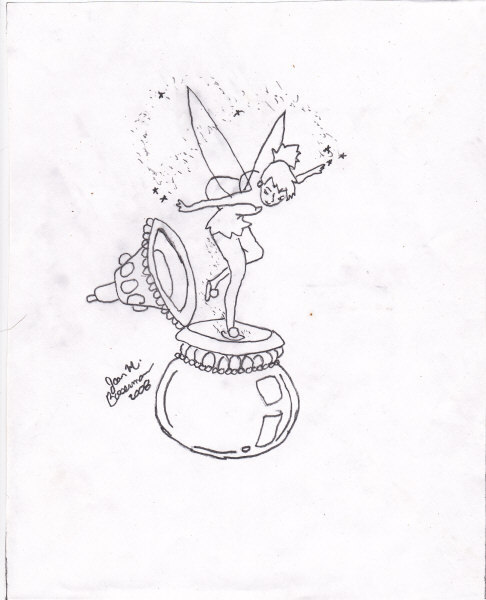 486x600 Pixie Dust Signed Graphite Drawing