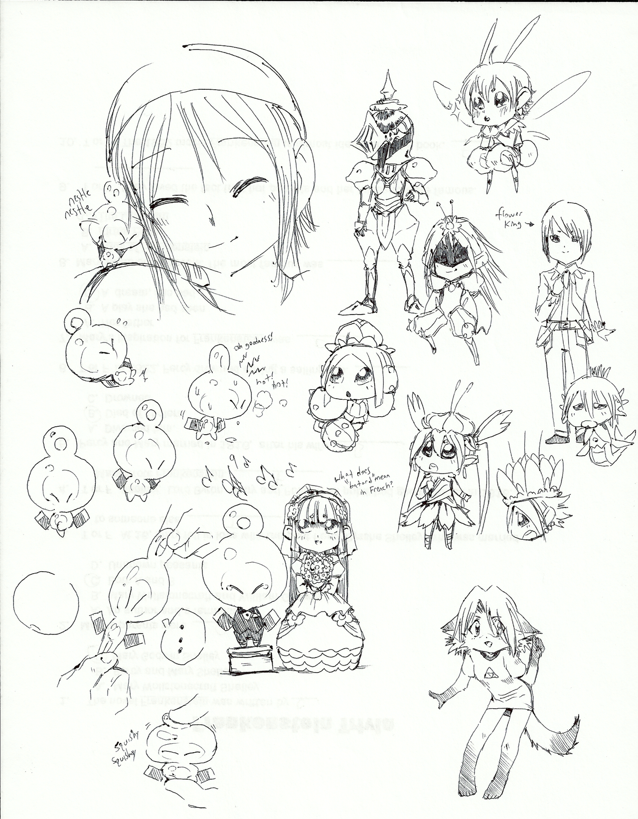 1280x1643 Flower Pixies And Becha2 By Rakugaki Otoko