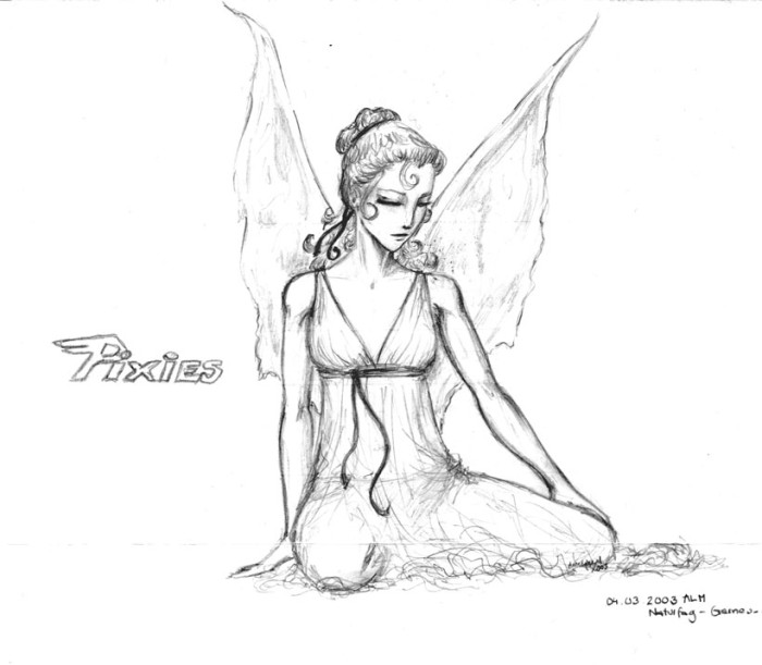 700x611 Drawings Of Fairies And Pixies Fairies And Pixies Sketches