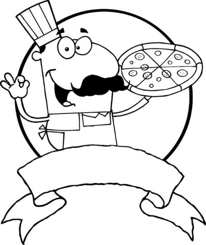 404x480 Italian Pizza Chef Coloring Page Free Printable Coloring Pages