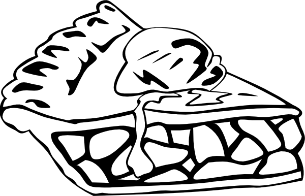 600x386 Pizza Black And White Pie Black And White Clipart