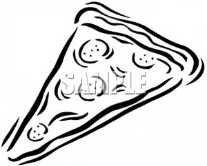 300x241 And White Slice Of Pizza