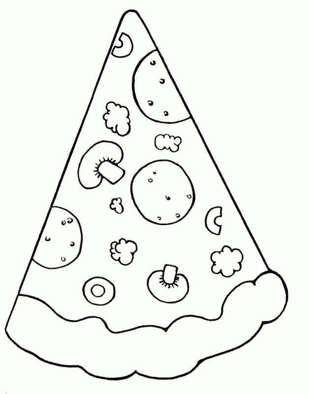 628x800 Black And White Pizza Clip Art