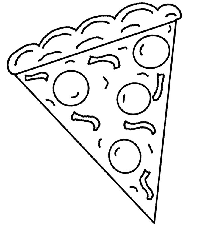 736x771 Pizza Coloring Pages