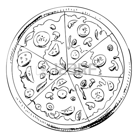 450x450 Sliced Pizza Icon Royalty Free Cliparts, Vectors, And Stock