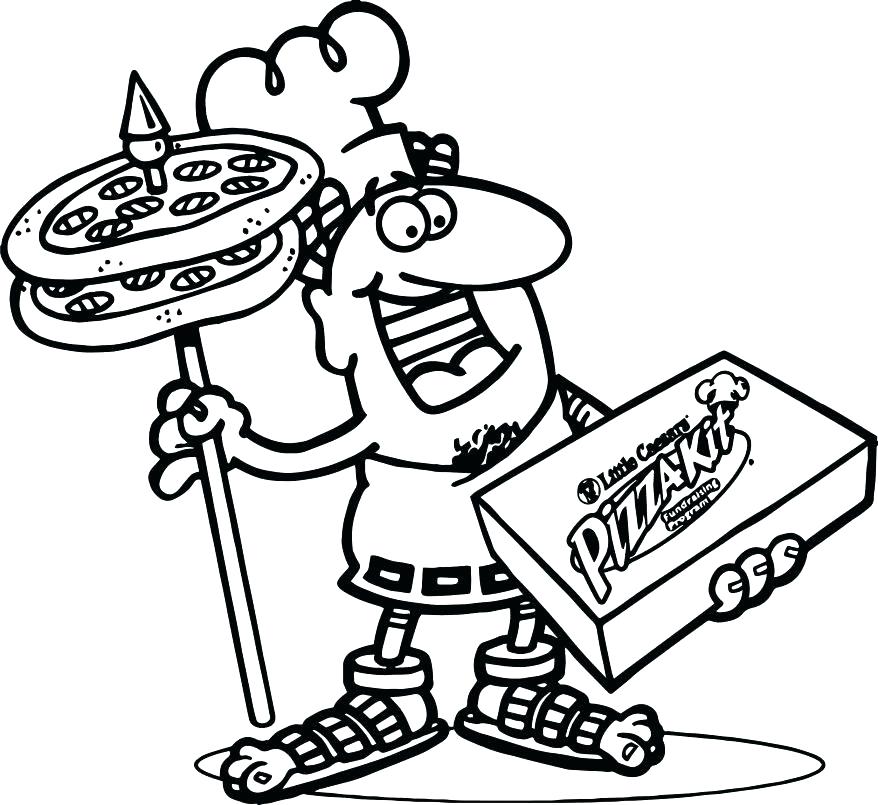 878x805 Pizza Coloring Pages Affan