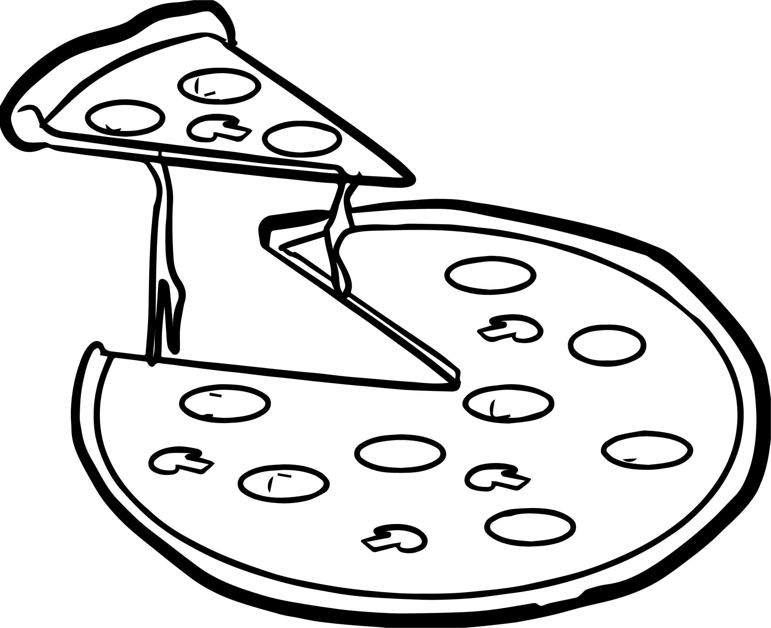 2511x2047 How To Make Drawing Of Pizza And Colouring Pages For Kids