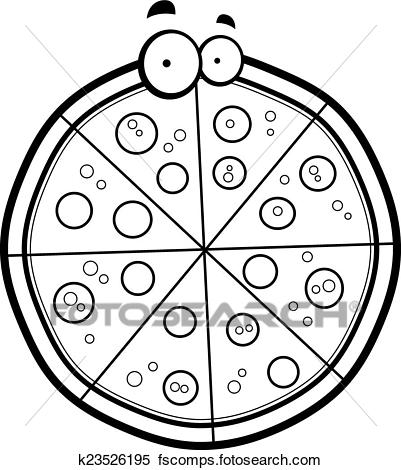 401x470 Pizza Pie Drawing