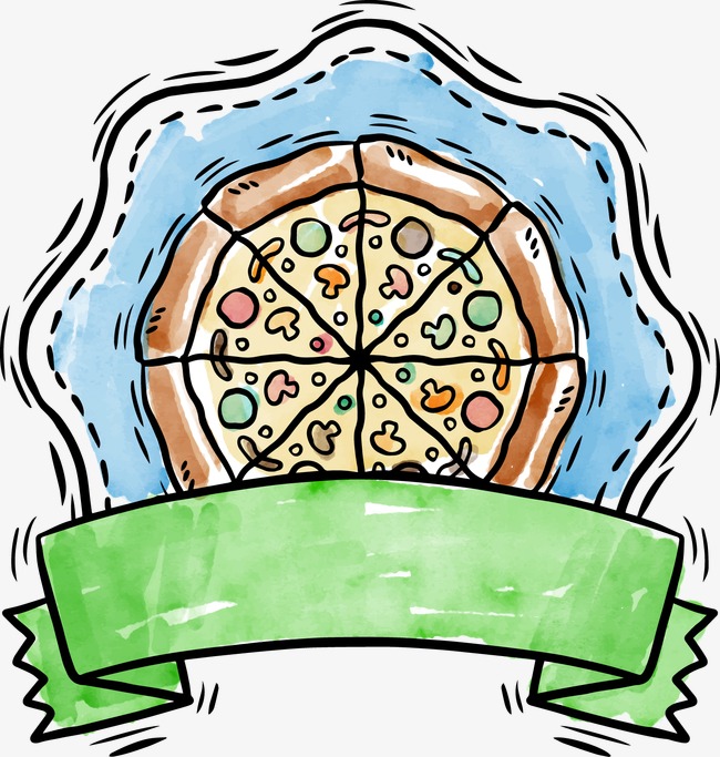 650x683 Drawing Vector Pizza Ribbon Icon, Watercolor, Vector, Pizza Png